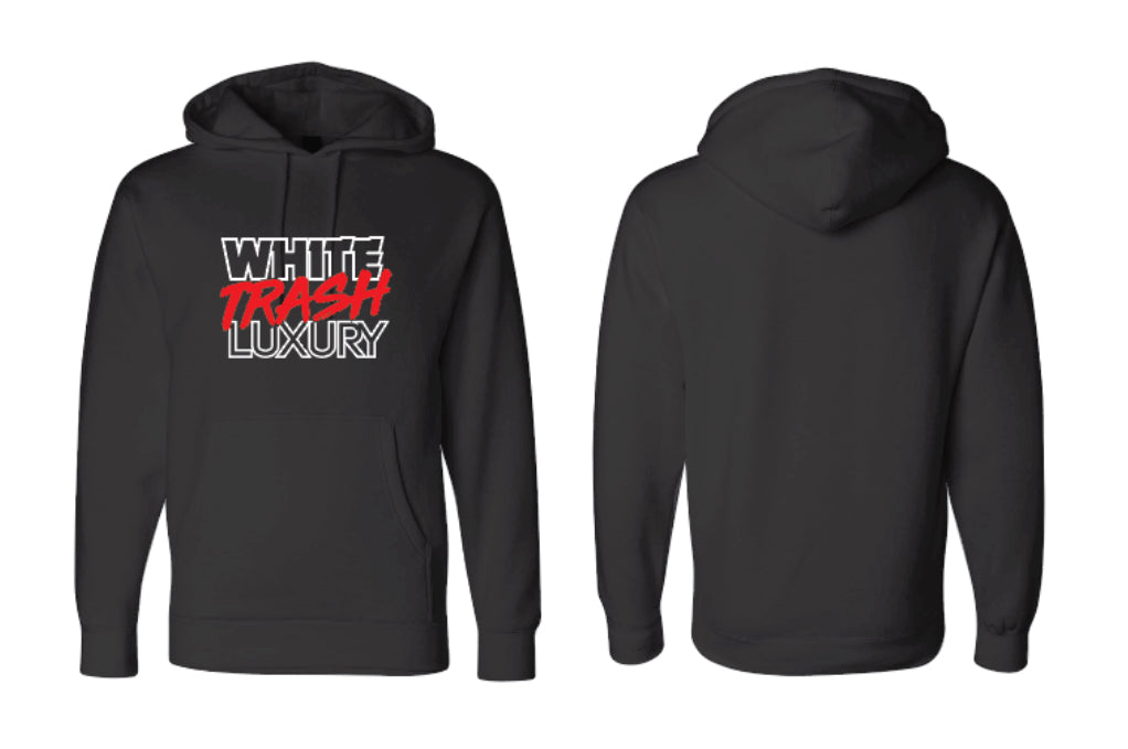 WTL Hoodie White/Red Logo