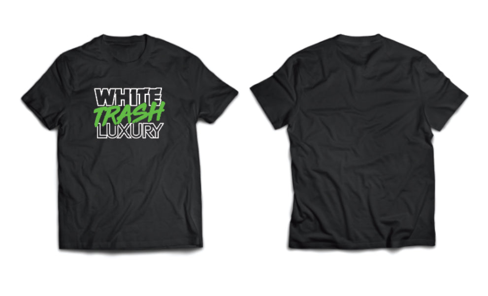 WTL T-Shirt White/Neon Green Logo