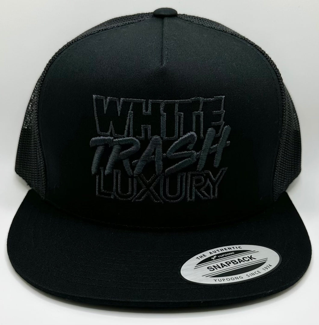 BLACK OUT TRASHY SNAPBACK