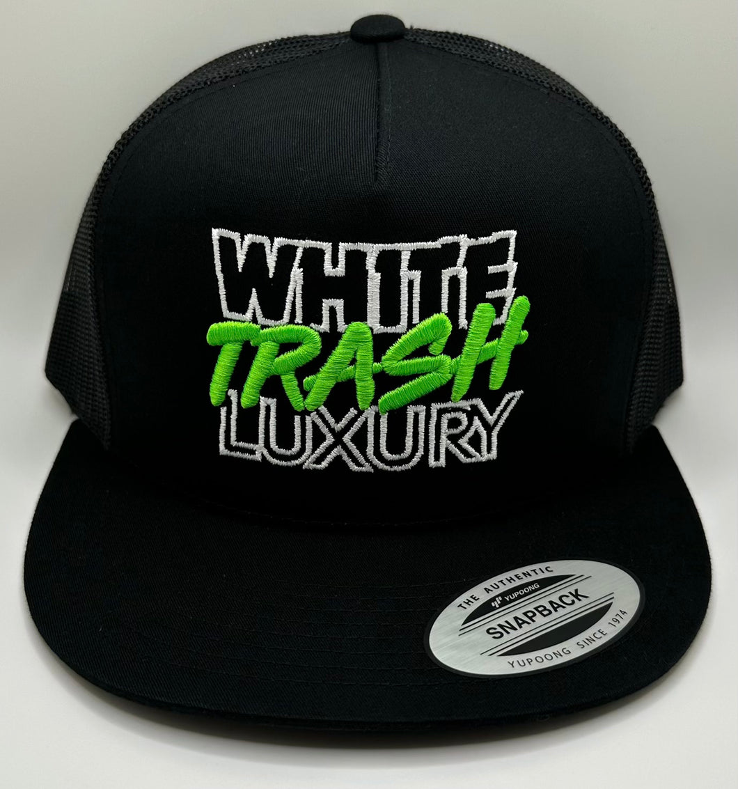 NEON GREEN TRASHY SNAPBACK