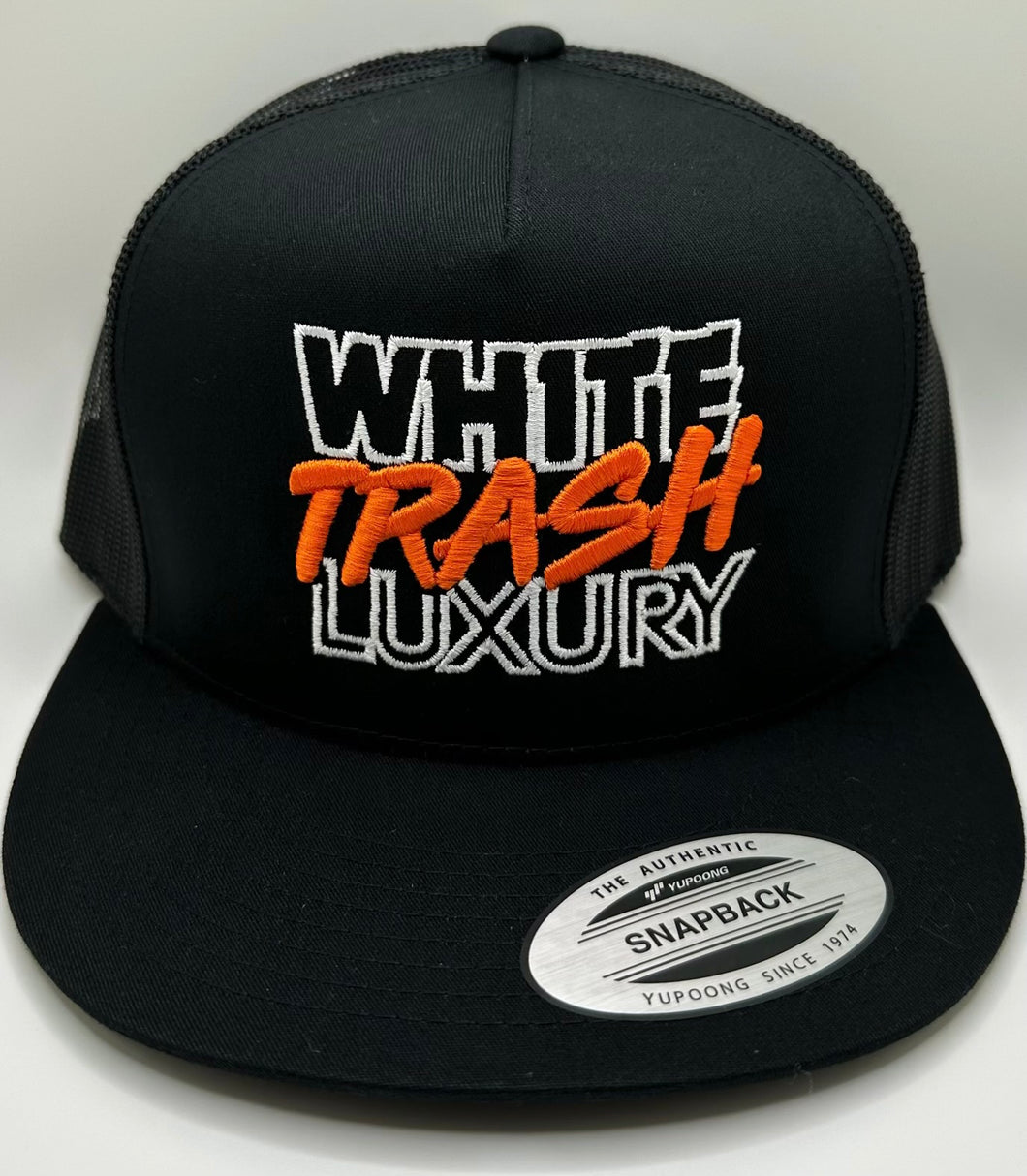 NEON ORANGE TRASHY SNAPBACK