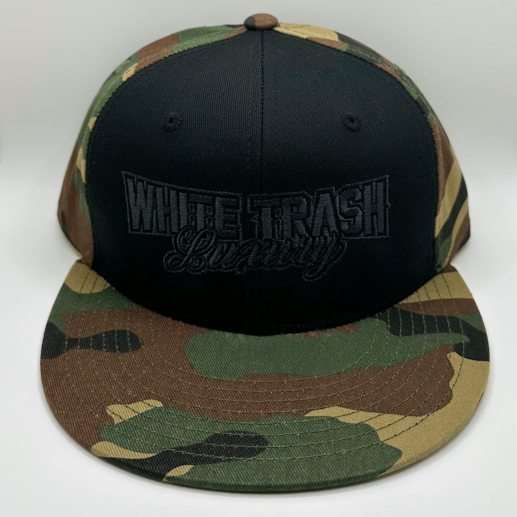 CAMO BLACKOUT UNIVERSITY WTL SNAPBACK